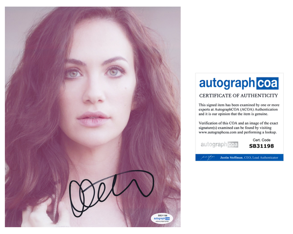 Kate Siegel Signed 8x10 Photo The Haunting Midnight Mass Horror Actress ACOA COA