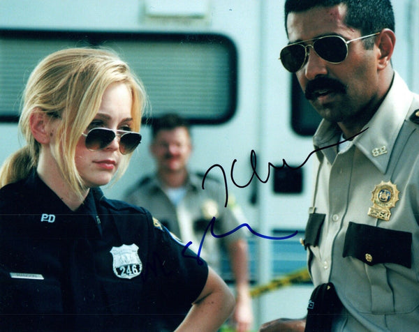 Jay Chandrasekhar & Marisa Coughlan Signed 8x10 Photo SUPER TROOPERS 2 COA