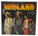 Midland Signed Autograph On The Rocks Vinyl Record Album Mark Jess Cameron ACOA