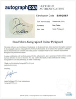 Don Felder Signed Autographed Full Size Acoustic Guitar The Eagles ACOA COA