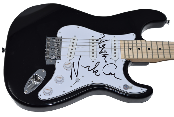 Nick Cave & Warren Ellis Signed Electric Guitar The Bad Seeds Beckett COA