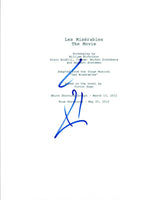 Eddie Redmayne Signed Autographed LES MISERABLES Movie Script COA AB