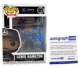 Lewis Hamilton Signed Autograph Funko Pop Racing Formula 1 One F1 #01 ACOA COA
