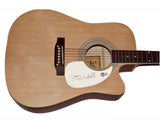 Joni Mitchell Signed Autographed Full Size Acoustic Guitar Beckett COA