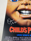 Don Mancini Signed Child's Play 3 12x18 Movie Poster Chucky Horror Beckett COA