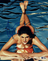 Alexandra Daddario Signed Autograph 8x10 Photo Sexy Actress Baywatch Beckett COA
