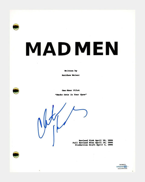 Christina Hendricks Signed Autographed MAD MEN Pilot Episode Script ACOA COA