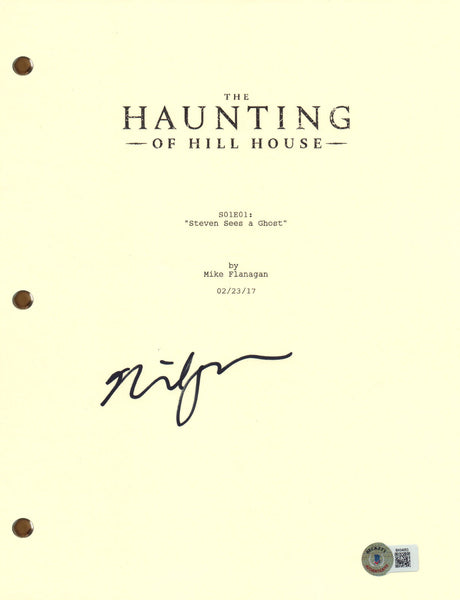 Mike Flanagan Signed Autograph The Haunting of Hill House Pilot Script BAS COA