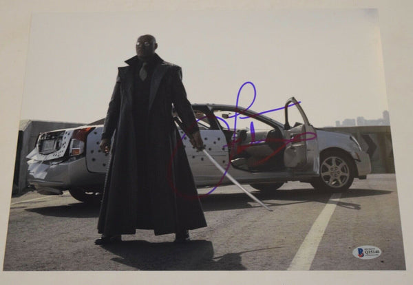 Laurence Fishburne Signed Autographed 11x14 Photo THE MATRIX Beckett COA