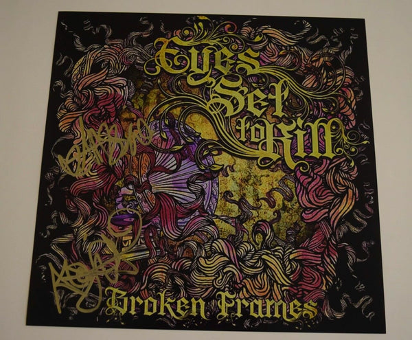 EYES SET TO KILL Signed Autographed BROKEN FRAMES 12x12 Album Flat Photo COA VD