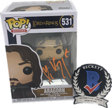 Viggo Mortensen Signed Aragorn The Lord of The Rings Funko Pop 531 Beckett COA
