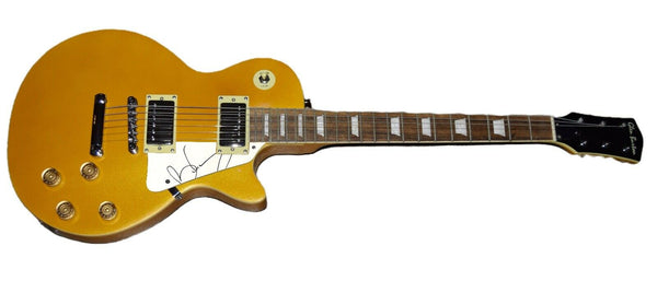 Brian May Signed Autographed Gold LP Style Electric Guitar Queen Beckett COA