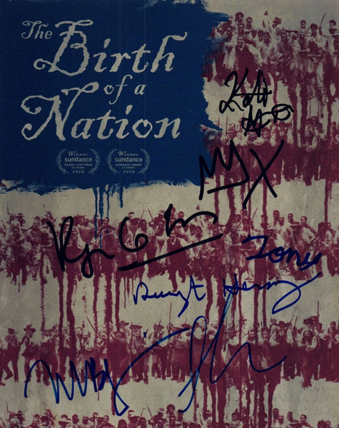 The Birth of a Nation Cast Signed Autographed 8x10 Photo Poster Armie Hammer +5