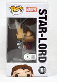 Chris Pratt Signed Funko Pop Star-Lord Guardians of The Galaxy 2 198 Beckett COA