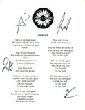 BADFLOWER Signed Autograph HEROIN Song Lyric Sheet Ok I'm Sick Josh Katz + 3 COA