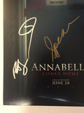 Annabelle Comes Home Cast Signed 11X17 Photo Patrick Wilson James Wan x6 COA