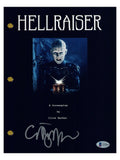 Clive Barker Signed Autographed Hellraiser Movie Script Proof Beckett BAS COA