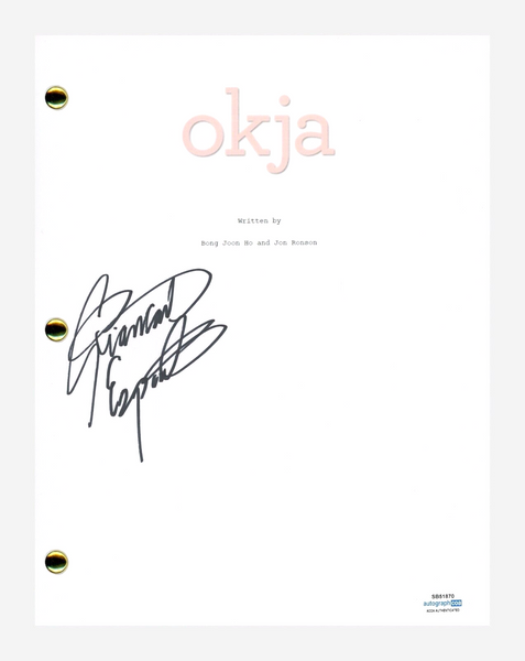 Giancarlo Esposito Signed Autograph Okja Movie Script Screenplay Horror ACOA COA