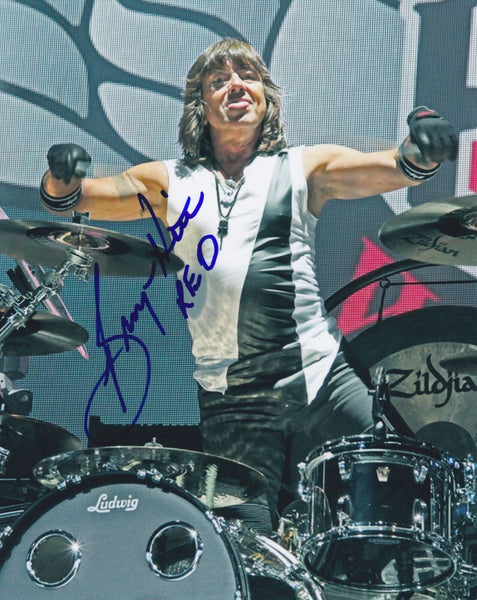 Bryan Hitt Signed Autographed 8x10 Photo REO Speedwagon Drummer COA C