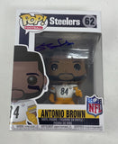 Antonio Brown Signed Autographed Funko Pop Pittsburgh Steelers #62 Beckett COA