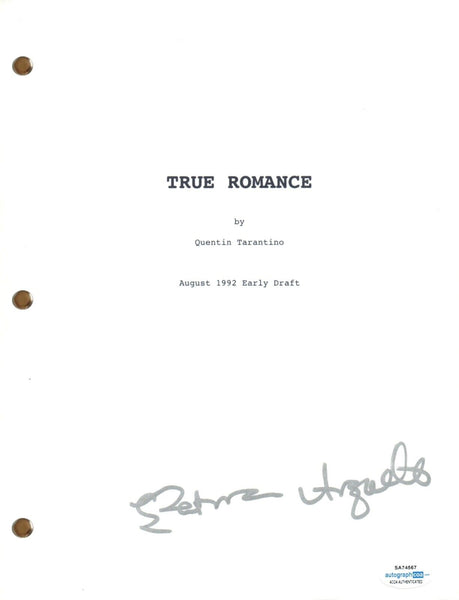 Patricia Arquette Signed Autograph True Romance Movie Script Screenplay ACOA COA