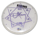 Danny Carey Tool Signed Stage Used 8" Drumhead Heptagram Autograph Beckett COA