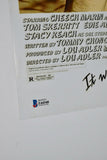 Cheech Marin & Tommy Chong Signed 12x18 Poster Up In Smoke Beckett BAS COA