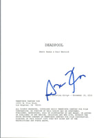 Simon Kinberg Signed Autographed DEADPOOL Movie Script Screenplay Producer COA