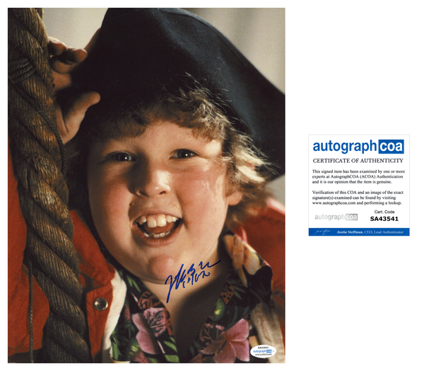 Jeff Cohen Signed Autographed 11x14 Photo The Goonies Chunk ACOA COA