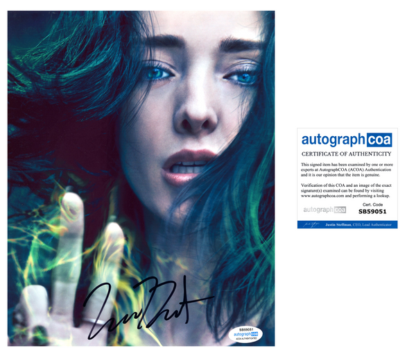 Emma Dumont Signed Autograph 8x10 Photo The Gifted Polaris Actress ACOA COA