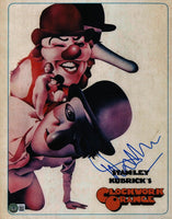 Malcolm McDowell Signed Autograph 11x14 Photo A Clockwork Orange Beckett COA