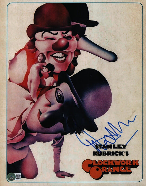 Malcolm McDowell Signed Autograph 11x14 Photo A Clockwork Orange Beckett COA
