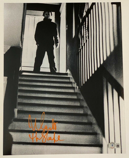 Nick Castle Signed Autographed 11x14 Photo Halloween Michael Myers Beckett COA