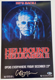 Clive Barker Signed Hellbound Hellraiser II 11x17 Movie Poster Photo Beckett COA