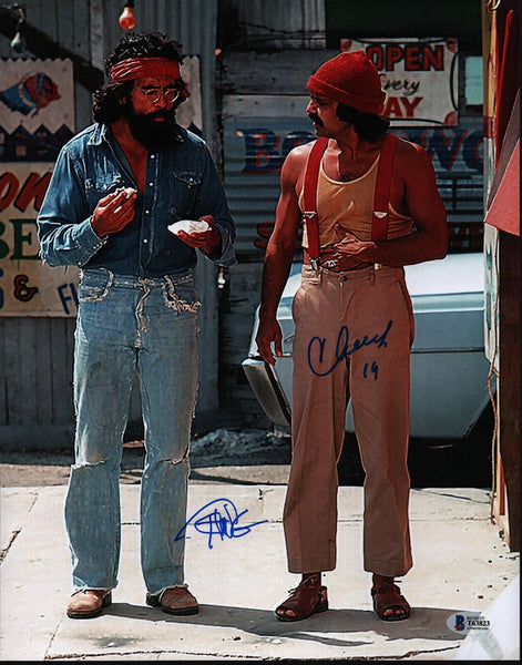 Cheech Marin & Tommy Chong Signed Autograph 11x14 Photo Up In Smoke Beckett COA