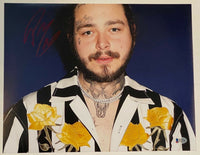 Post Malone Signed Autographed 11x14 Photo Hollywood's Bleeding Beckett BAS COA