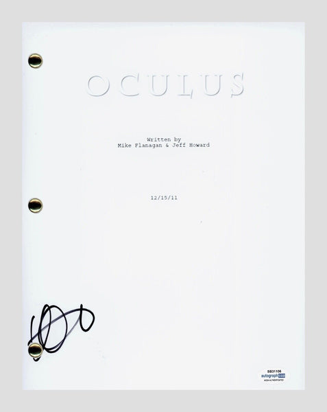 Kate Siegel Signed Autographed Oculus Movie Script Screenplay Horror ACOA COA