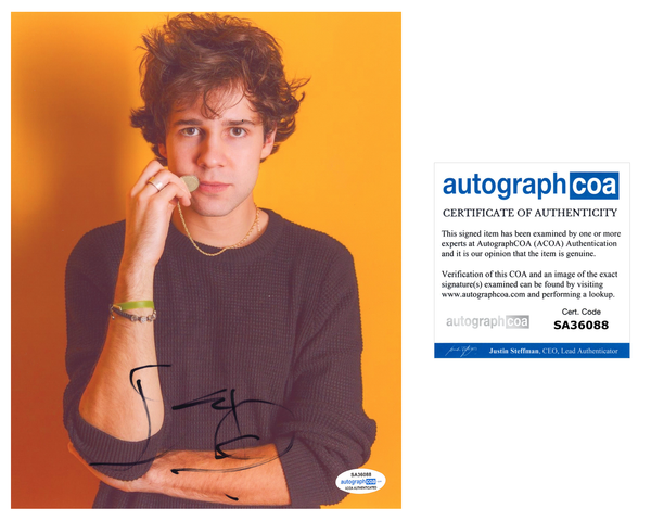 David Dobrik Signed Autographed 8x10 Photo YouTube Star ACOA COA