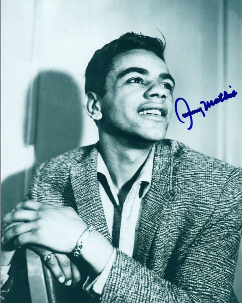 Johnny Mathis Signed Autographed 8x10 Photo Legendary Pop Singer COA