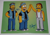 Cheech Marin & Tommy Chong Signed 11x14 Photo The Simpsons Beckett COA