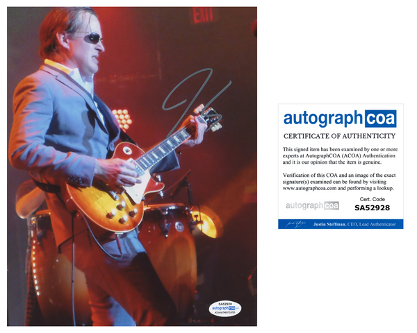 Joe Bonamassa Signed Autograph 8x10 Photo Blues Rock Guitarist ACOA COA