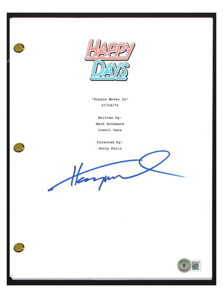 Henry Winkler Signed Autograph Happy Days Fonzie Moves In Script Beckett COA