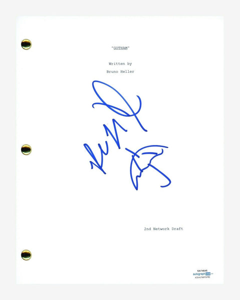 Robin Lord Taylor Signed Autograph Gotham Pilot Episode Script Penguin ACOA COA
