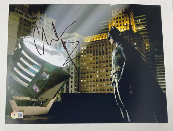 Christian Bale Signed Autographed 11x14 Photo The Dark Knight Batman Beckett COA