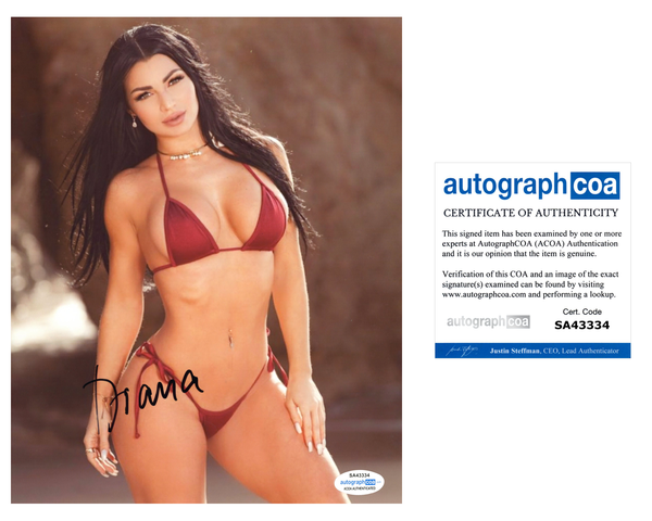 Diana Sparks Signed Autographed 8x10 Photo Sexy Model ACOA COA