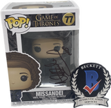 Nathalie Emmanuel Signed Missandei Game of Thrones Funko Pop Figure Beckett COA
