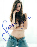 Jessica Buch Signed Autographed 8x10 Photo Hot Sexy Topless Model COA AB