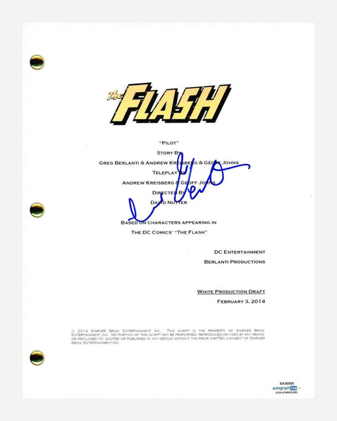 Carlos Valdes Signed Autographed The Flash Pilot Episode Script ACOA COA