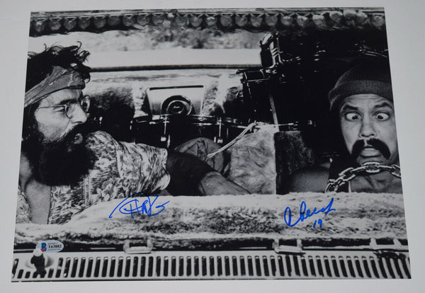 Cheech Marin & Tommy Chong Signed Autograph 11x14 Photo Up In Smoke Beckett COA