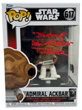 Tim Rose Signed Funko Pop Star Wars Admiral Akbar #617 Autograph Beckett COA